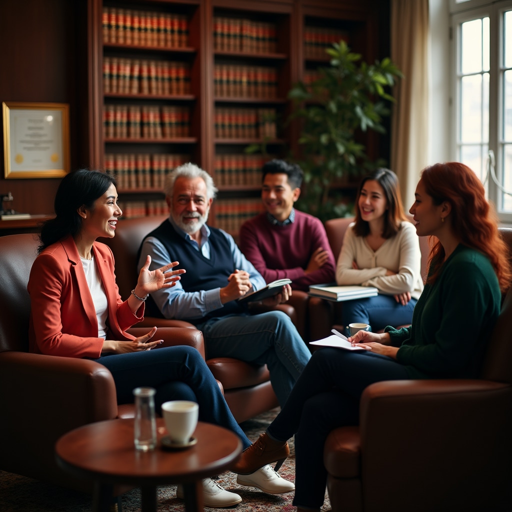 Team members engaged in project planning discussion
